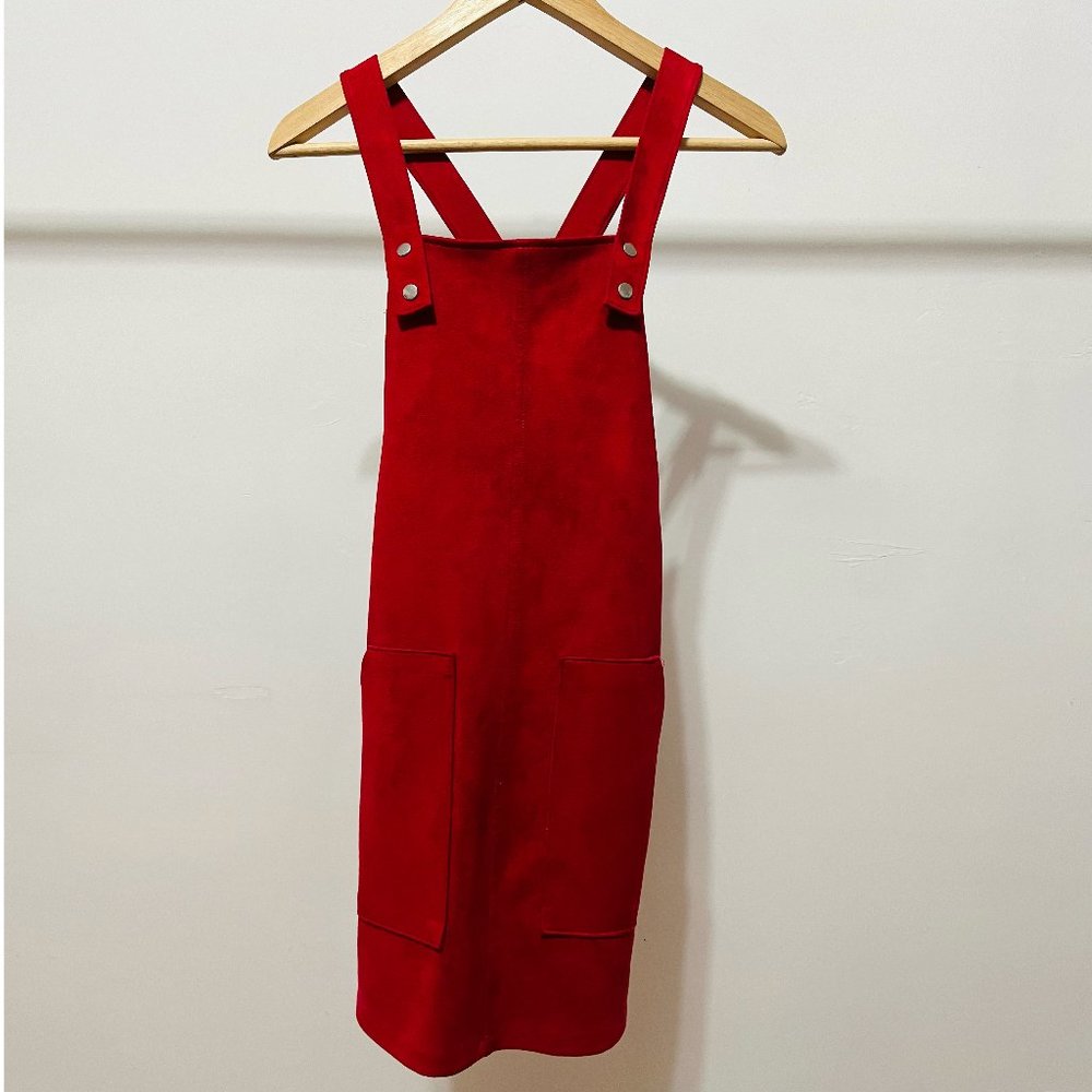 Red Overall Dress Size XS